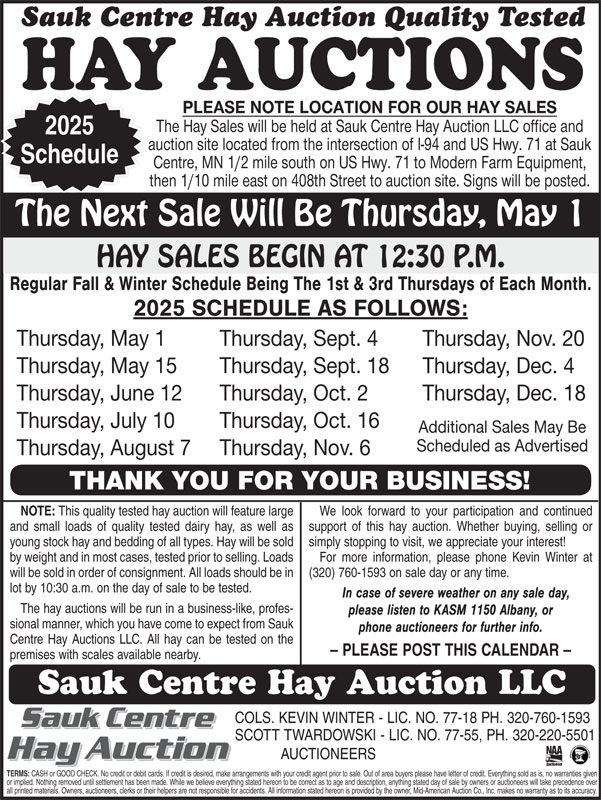 Midamauctionhaysales May